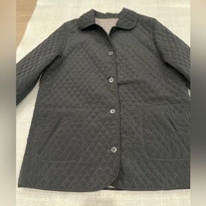 [9/10]Fenelli Signature Quilted Black Gray Reversible Light Jacket